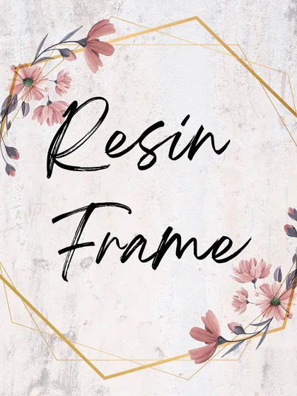 Choose from our variety of Resin Frames, including custom shapes and sizes to perfectly fit your photo and flowers.
