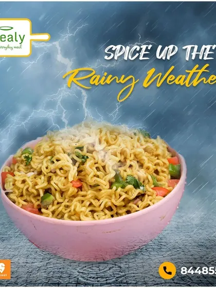 When it rains, we all crave something spicy and comforting. My vegetable Maggi is prepared just for those moments, spiced up to make any rainy day better.