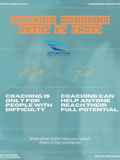 This graphic debunks the myth that coaching is only for those who are struggling. Even the best athletes have coaches to help them reach their full potential.