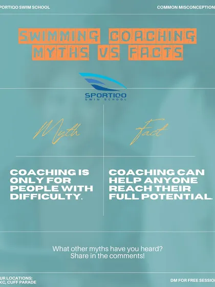 This graphic debunks the myth that coaching is only for those who are struggling. Even the best athletes have coaches to help them reach their full potential.