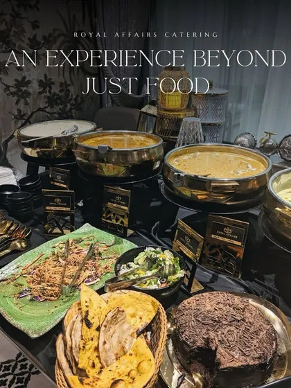 Our service is an experience that goes beyond just food. We bring the complete setup to you, including our signature golden chafing dishes and elegant serveware, ensuring your buffet looks as magnificent as it tastes.