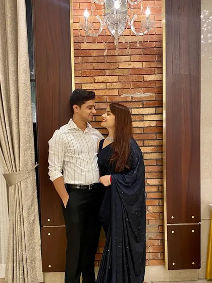 A sweet moment with my husband.