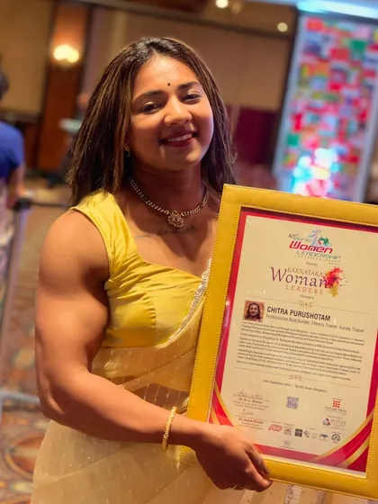 I was so honored to receive the Karnataka Women Leaders Award. It was a recognition not just for me, but for every woman who dares to be strong. This award represents my commitment to leading others on their own path to wellness and strength.