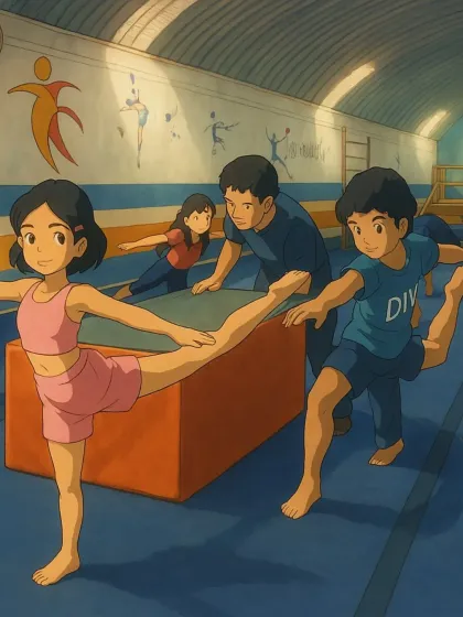 More beautiful illustrations that bring our academy's spirit to life, blending the discipline of gymnastics with the wonder of art.