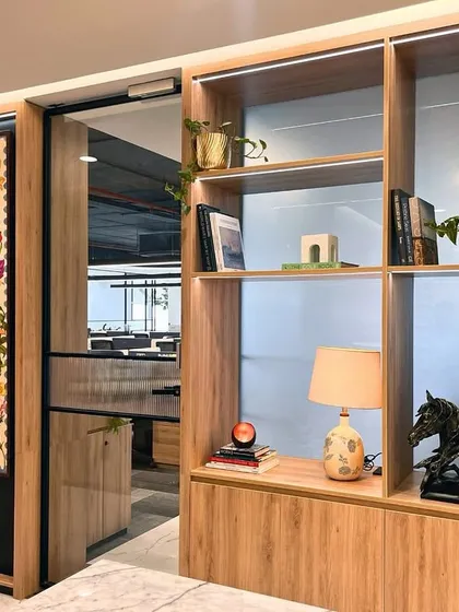 A glimpse into our new Bengaluru office, featuring unique design elements that reflect our firm's culture and commitment to creating an inspiring workspace.