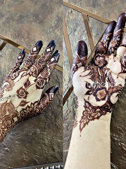 A collage showing a before-and-after of a party-wear design.