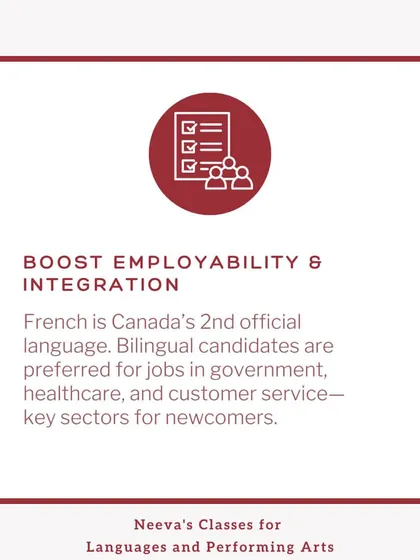 Being bilingual in French and English boosts your employability in Canada. It opens doors to jobs in government, healthcare, and customer service, which are key sectors for newcomers looking to integrate quickly.