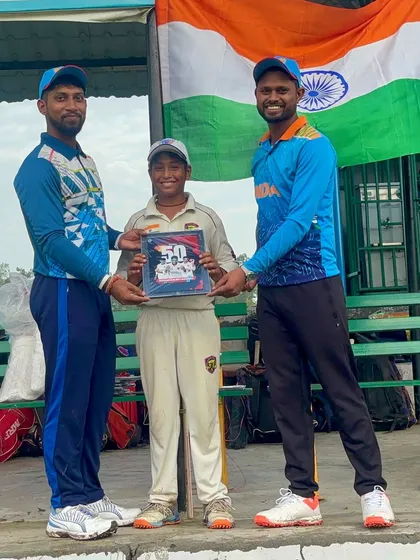 Rudraksh receiving his milestone award from the coaches. We are proud of his passion and hard work.