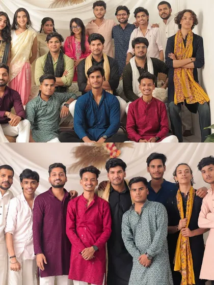 A collage of my amazing team celebrating the festival of lights together. We believe in creating joy both in front of and behind the camera.