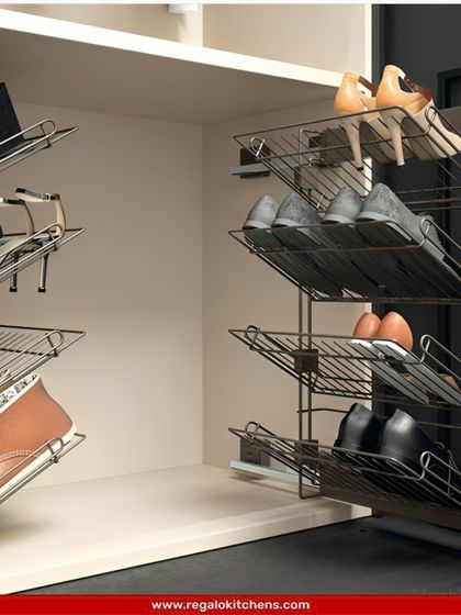 This rotating shoe rack is a marvel of space-saving engineering. It holds dozens of pairs of shoes in a compact footprint, making it perfect for serious collectors.
