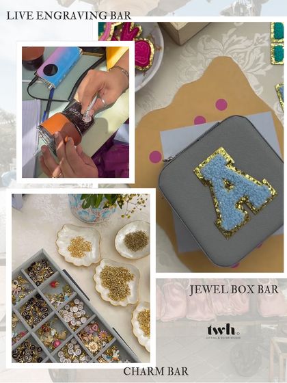 Personalization is key. Our live stations can include a jewel box bar where guests create their own accessory boxes, a charm bar to build custom bracelets, and even a live engraving service for a truly bespoke favor.