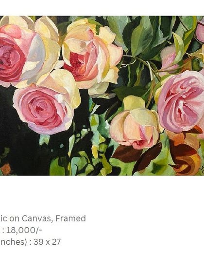 Shagufta - Commissioned Canvas Artwork Floral Compositions photo 3