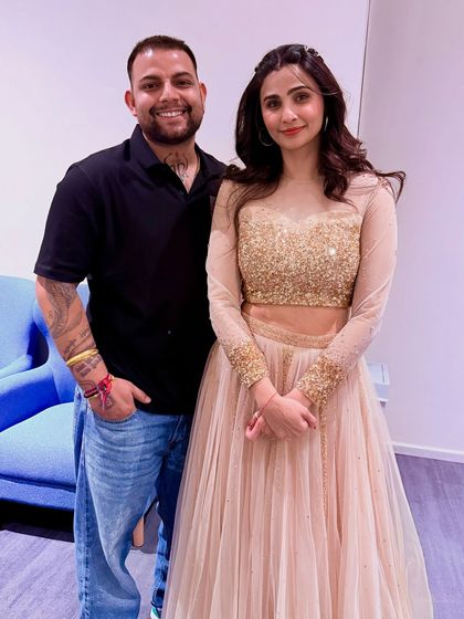 With the graceful and humble Daisy Shah after a successful event. Building strong relationships with artists is key to the seamless execution of our celebrity-led events.