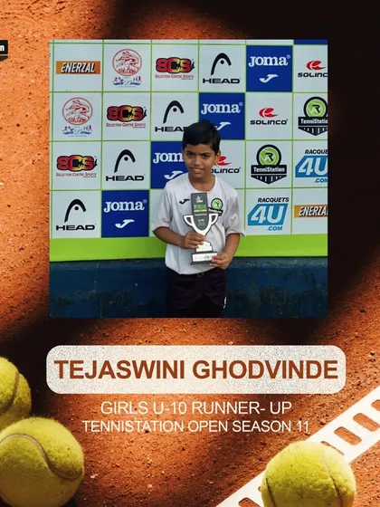Tejaswini Ghodvinde dominated the court and emerged as the U-10 Girls Runner-Up. A spectacular performance!