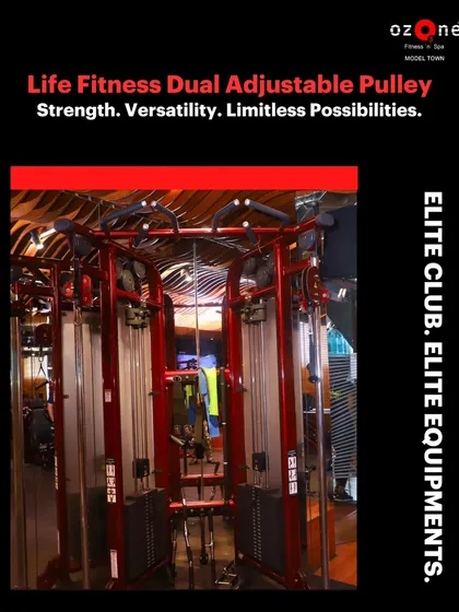 Our facility is equipped with state of the art machinery like the Life Fitness Dual Adjustable Pulley. This versatile machine allows for a limitless range of exercises, from targeted muscle building to full body functional movements, ensuring your workouts are always challenging and effective.