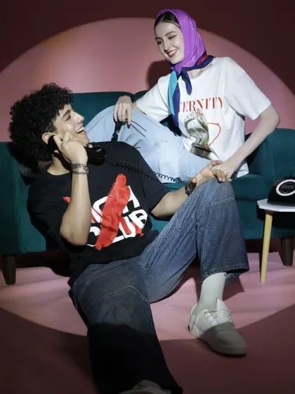 A glimpse into a campaign I styled and directed. I love creating a whole vibe, not just an outfit. Here, I blended retro-inspired streetwear for both men and women to tell a cohesive brand story.