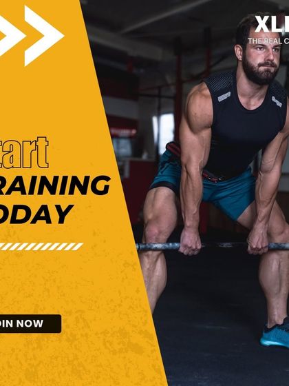 Start training today. A powerful image of a deadlift to motivate you to begin.