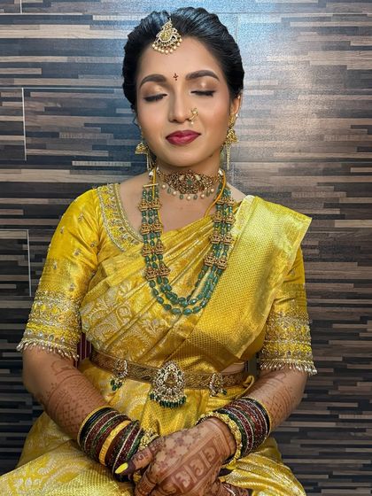 Sneha Kiran - Bridal & Event Makeup Artistry Traditional South Indian Muhurtham Brides photo 50