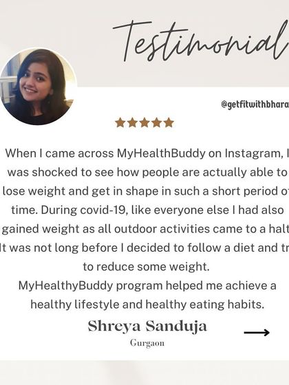 Shreya was shocked to see how people could get in shape so quickly. I'm happy my program helped her achieve a healthy lifestyle.