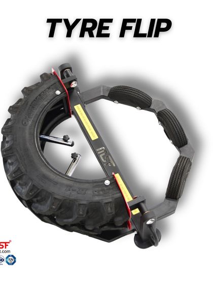 An overhead view of the Tyre Flip machine.