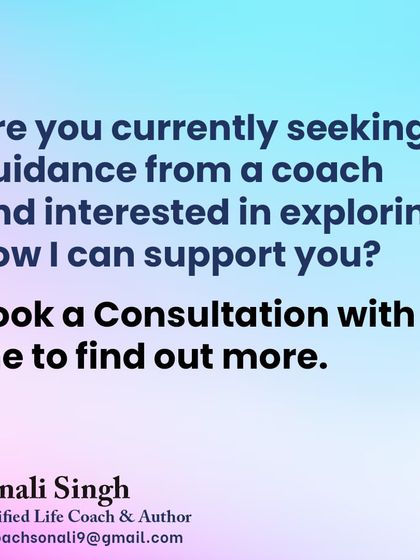 Are you seeking guidance and interested in exploring how I can support you? Book a consultation with me to find out more about my coaching process.