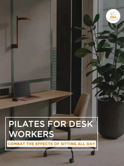 Do you have a desk job? Pilates can help combat the effects of sitting all day by improving posture, easing back pain, and building core strength.