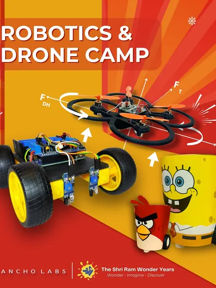 I partner with experts to bring the best learning experiences to your kids. This flyer showcases our exciting Robotics and Drone Camp, where children get hands on experience with future technology in a fun, supportive setting.
