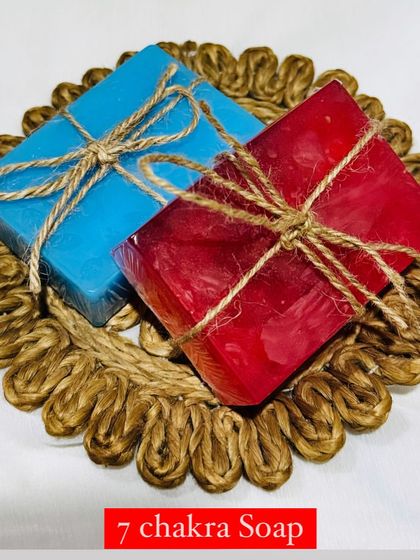 Introducing my 7 Chakra Soap, designed to help balance and align your energy centers. This unique soap is made with a special blend of essential oils and herbs to enhance meditation and promote well-being.