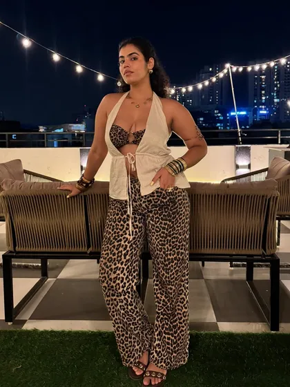 If you want to make a statement, animal print is always the answer. I’m all about building confidence through bold choices, and I’ll show you how to style prints in a way that feels powerful and chic, not costume-y. This look is perfect for a rooftop party or a night out.