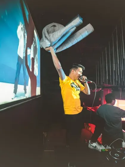 This is how I welcomed 2023. On stage, hyping up the crowd, and getting the new year party started with a bang.