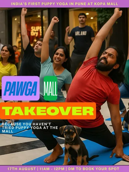 We're always looking for fun ways to spread the word, like taking over a mall for a puppy yoga session. These pop-up events bring our mission to new places and help more people connect with shelter animals.
