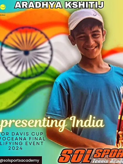 It is a moment of immense pride to see our player, Aradhya Kshitij, selected to represent India in the Junior Davis Cup. This is the level of excellence we strive for with every athlete in our program.