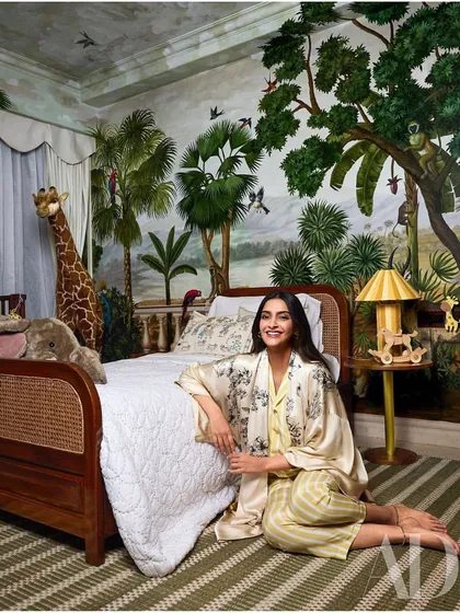 It was such a joy to see this nursery featured in Architectural Digest with the lovely Sonam Kapoor. Creating this special room for her son Vayu was a project very close to my heart.