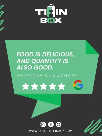 "Food is delicious, and quantity is also good." A wonderful Google review from Priyanka Choudhary. We always aim to provide value for money with satisfying portions.