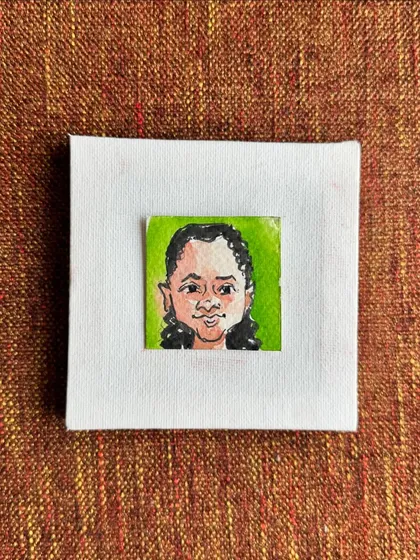 A small watercolour portrait of my talented art buddy, Sefi. She is a huge inspiration to me, and I'm grateful for all she has taught me.