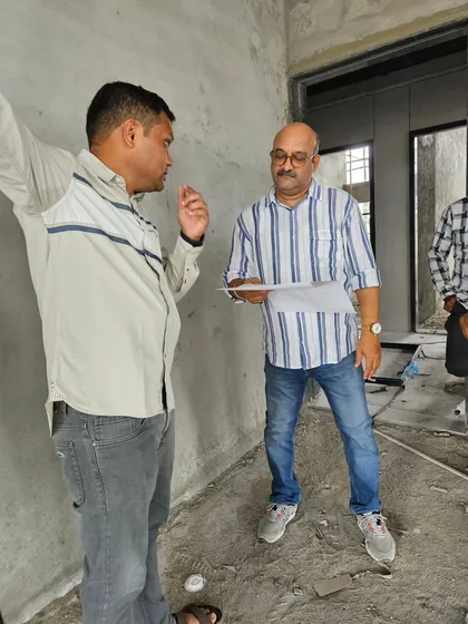 Pointing out specific zones and degrees within an under-construction building. My handmade reports provide clear guidance on where to place walls, doors, and other structural elements.