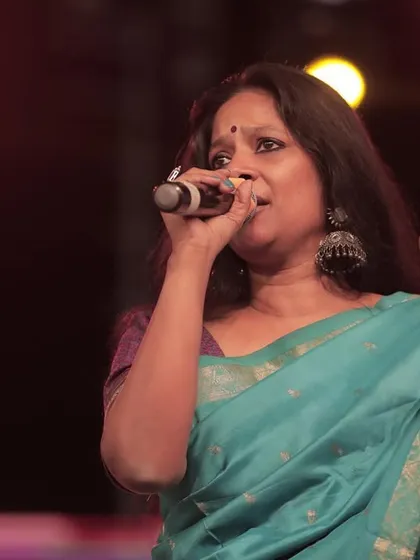 A close-up from the Shivaratri concert, a night dedicated to music and spirituality. The energy of the all-night performance is something I look forward to every year.