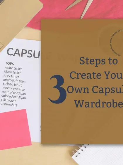 Building a capsule wardrobe is a practical solution to decision fatigue. This graphic introduces our simple, three-step process that we use to help clients create a versatile and sustainable wardrobe that they love to wear.