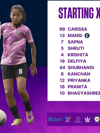 Our playing XI for match number 9.