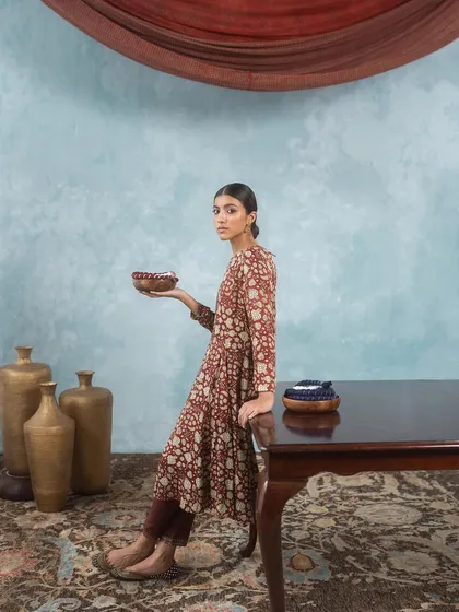 Another look from the W for Woman campaign, focusing on earthy tones and traditional prints. I work to create scenes that feel authentic and tell a story about the clothing.