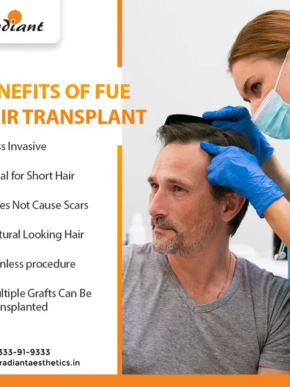FUE is a popular technique for many reasons. It's less invasive, ideal for short hair, doesn't cause a linear scar, and provides natural-looking, painless results.