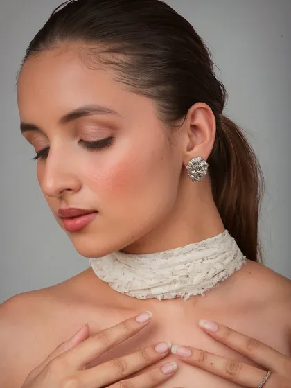 The final look is soft, glamorous, and perfect for a cocktail party or reception where you want to look elegant and ethereal.