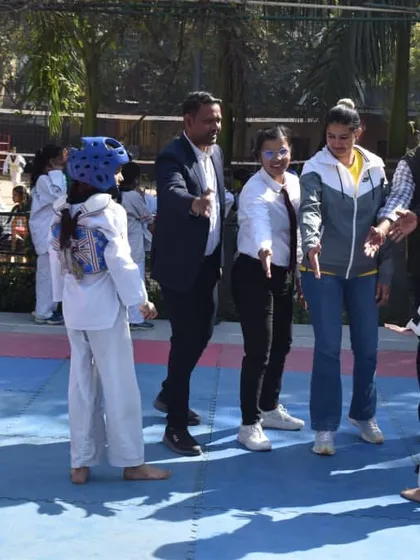 This is from a school zonal match in Vikaspuri, New Delhi. I coach my students through every step of the competition, right from the sidelines.