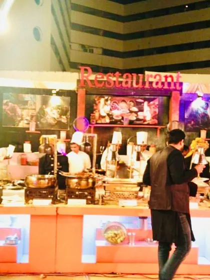 For a truly unique experience, I can set up a live restaurant-style counter at your event. This setup brings the energy and variety of a multi-cuisine restaurant directly to your guests.