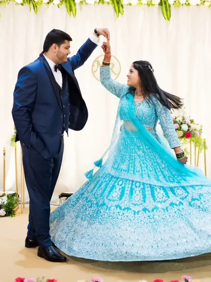 The swirl of a lehenga, the energy of the dance floor. Your reception is a celebration, and I make sure to capture the dynamic, joyful moments of your Sangeet or reception party.