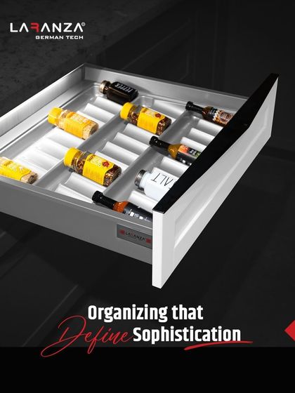 My ABS spice jar organizers bring sophistication to your spice collection. This system ensures every jar is visible and within reach, blending utility with seamless design.