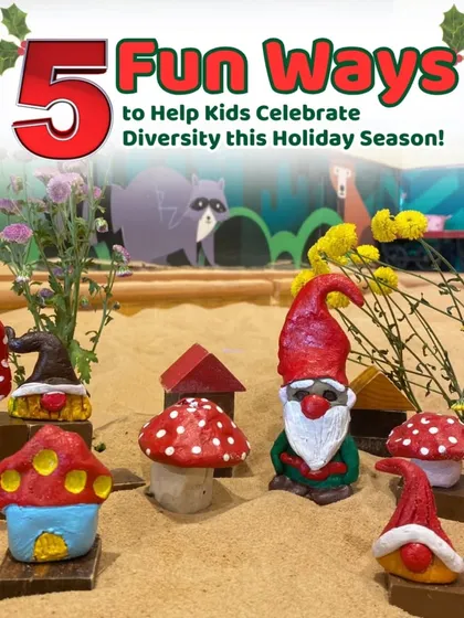 During the holiday season, we host events that help kids celebrate diversity, with crafts and stories from around the world.