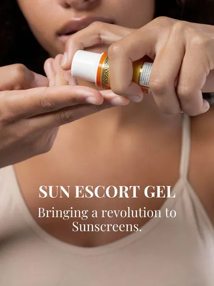 The Sun Escort Gel is truly a revolution in sunscreens. Its lightweight texture absorbs instantly, providing powerful protection without the heavy, greasy feeling of traditional sunblocks.