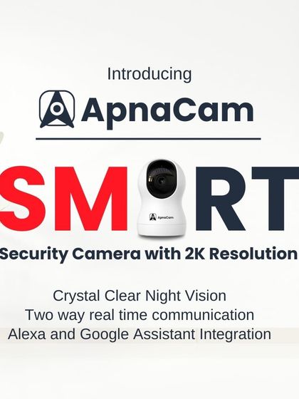 The ApnaCam Z11 is a smart security camera with 2K resolution. It features clear night vision, two-way communication, and integrates with Alexa and Google Assistant.