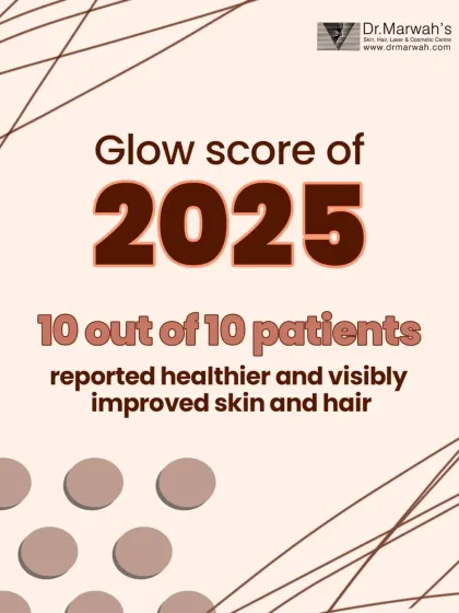 Our 2025 "Glow Score" reflects our success. We are proud that 10 out of 10 patients surveyed reported healthier and visibly improved skin and hair after their treatments with us.